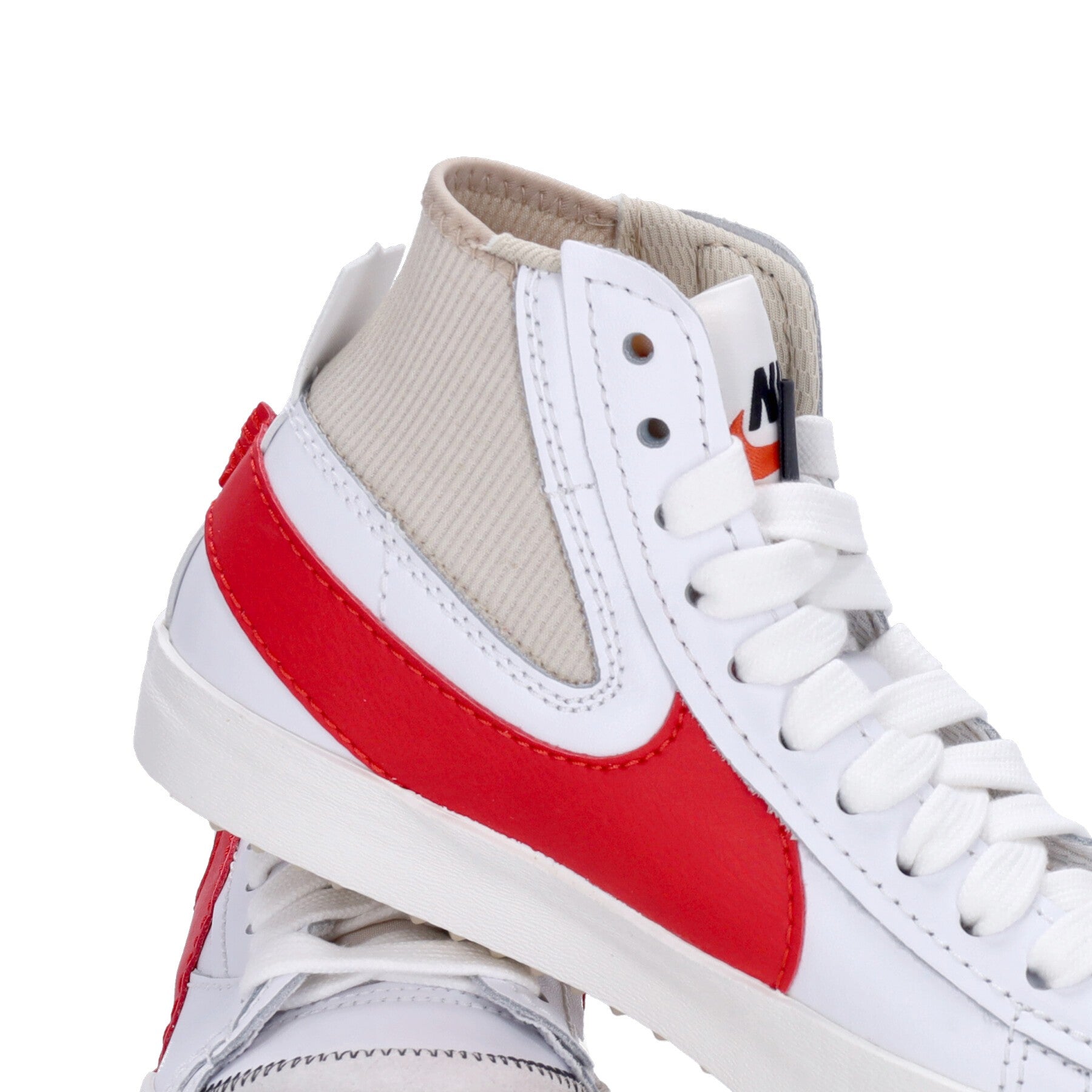 Nike Scarpa Alta Uomo Blazer Mid 77 Jumbo White/habanero Red