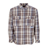 Huf, Camicia Manica Lunga Uomo Banks Flannel Shirt, Cream