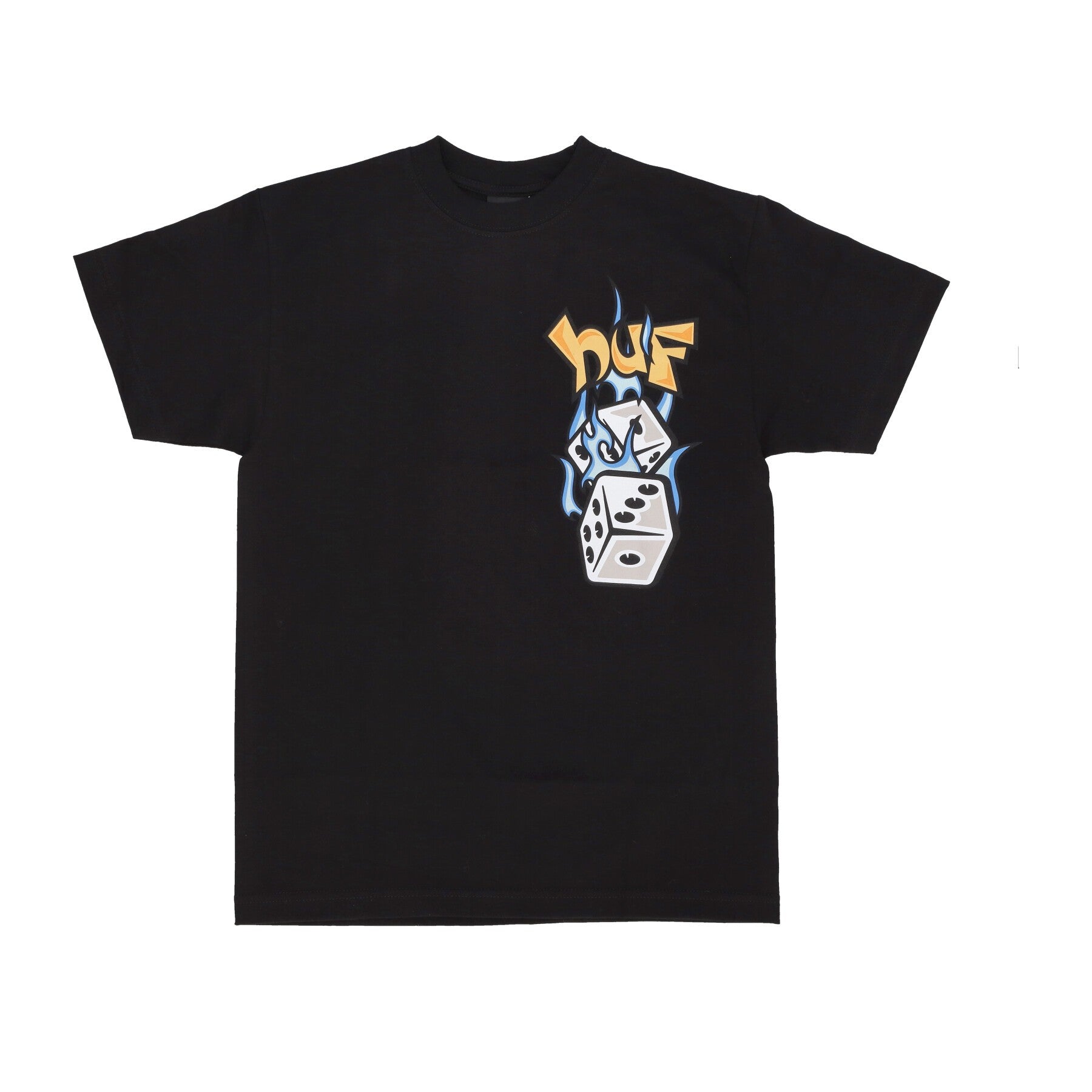 Huf, Maglietta Uomo Dicey Tee, Black