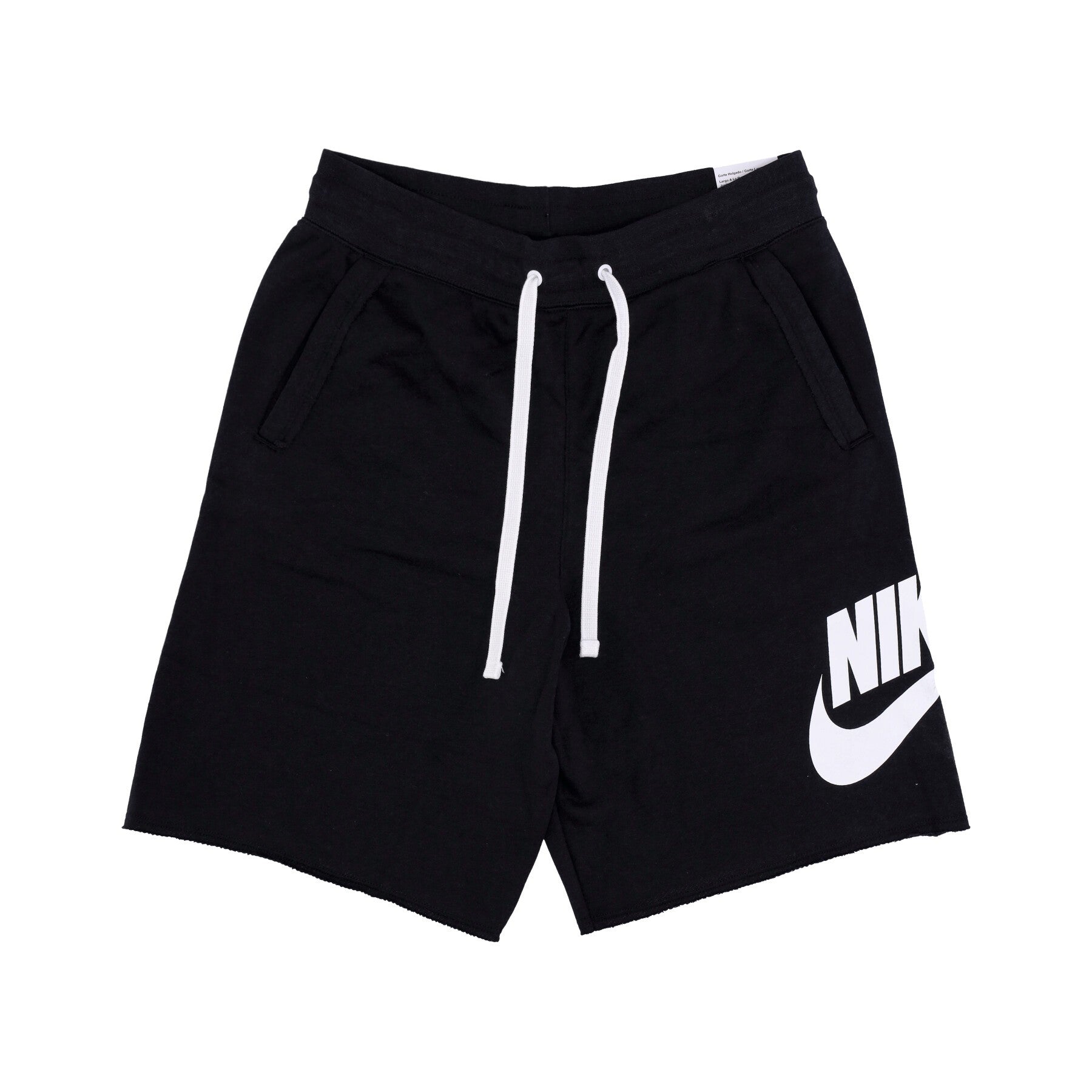Nike, Pantalone Corto Tuta Uomo Club Alumni Hbr Ft Short, Black/white/white