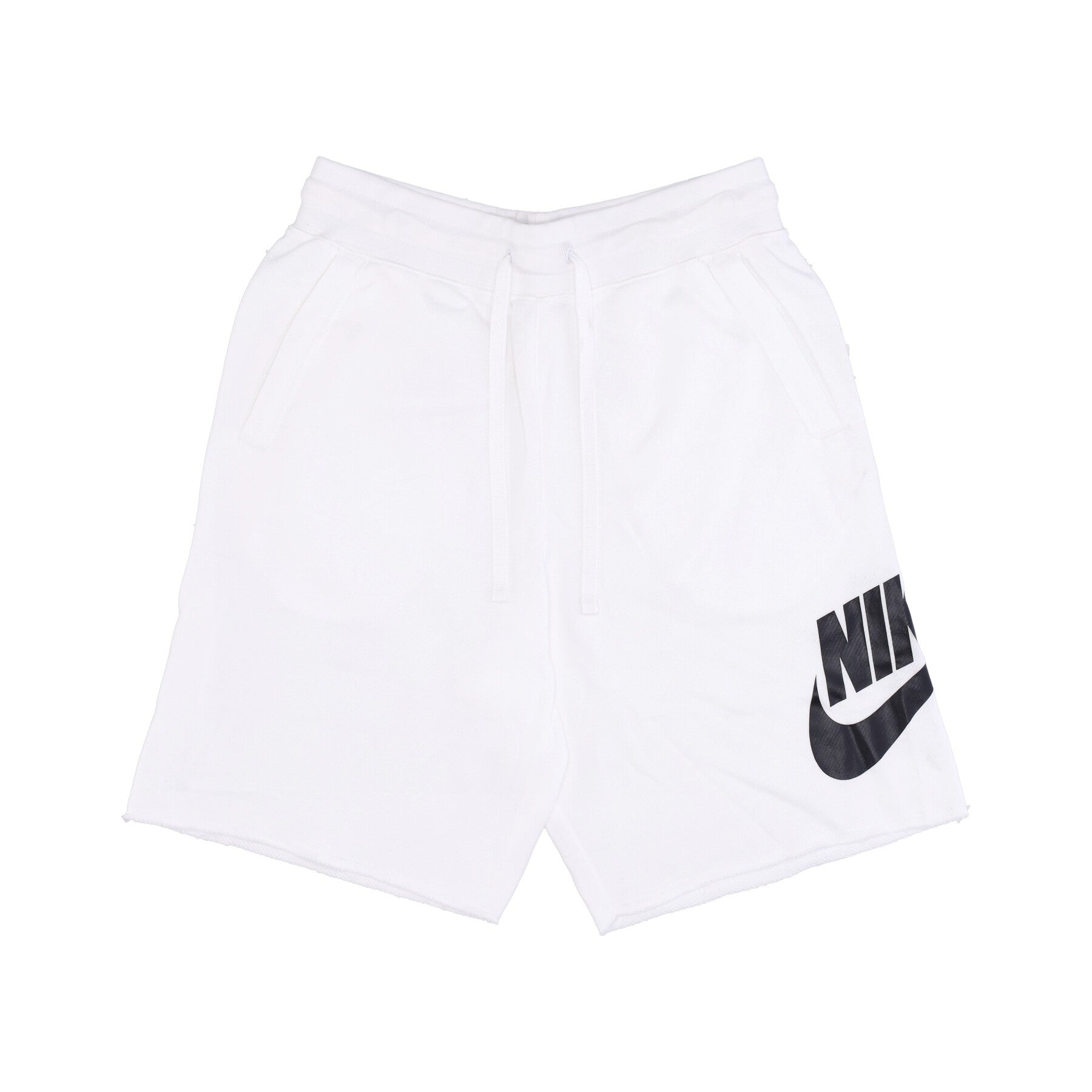 Nike, Pantalone Corto Tuta Uomo Club Alumni Hbr Ft Short, White/white/black