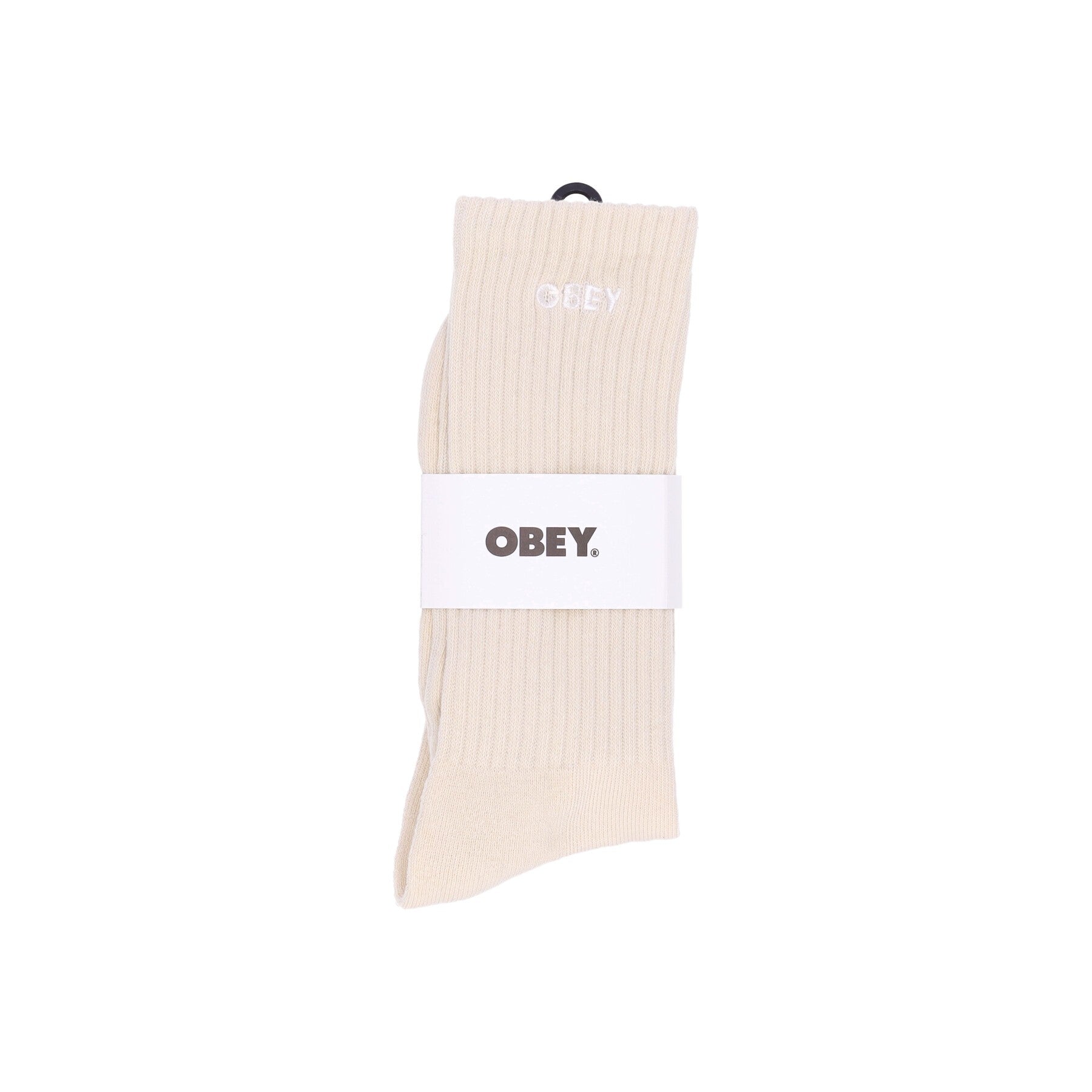 Obey, Calza Media Uomo Bold Socks, Unbleached
