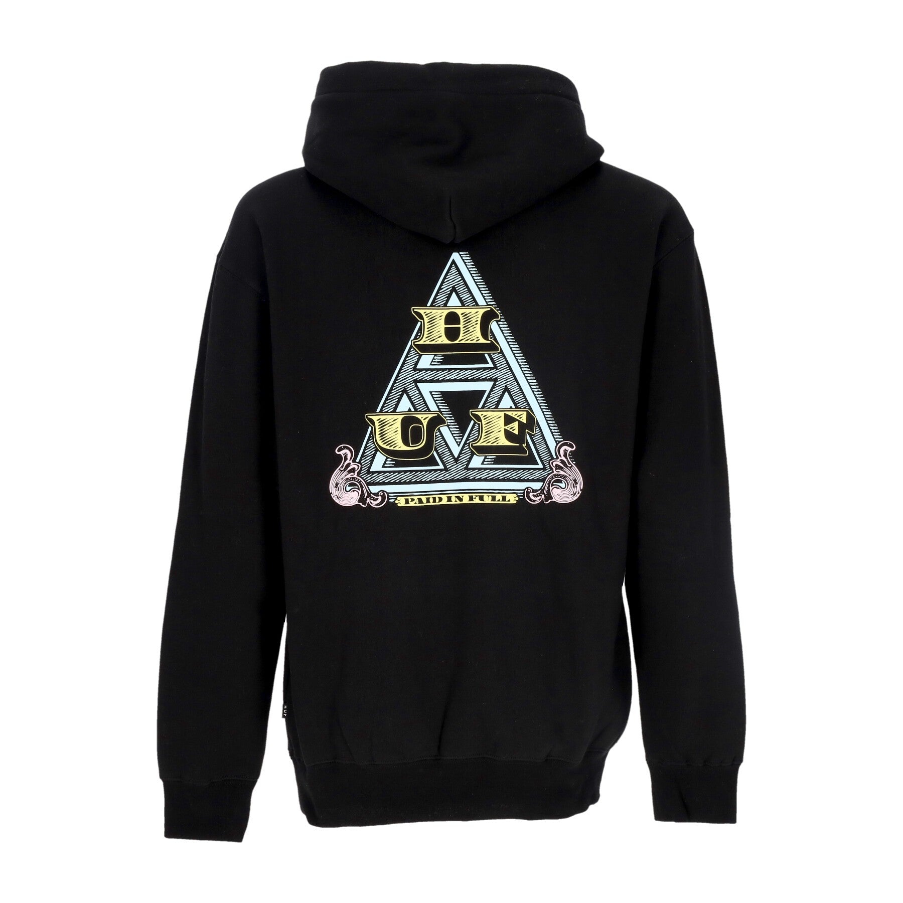 Huf, Felpa Cappuccio Uomo Paid In Full Po Hoodie, Black