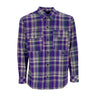 Huf, Camicia Manica Lunga Uomo Banks Flannel Shirt, Purple