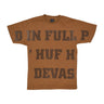 Huf, Maglietta Uomo Live Large Tee, Rubber