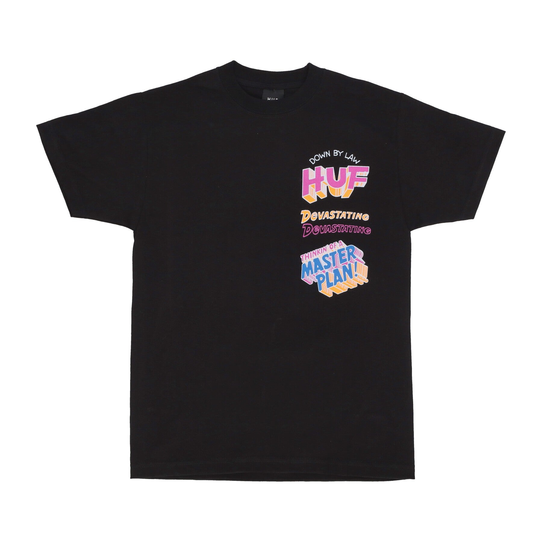 Huf, Maglietta Uomo Master Plan Tee, 