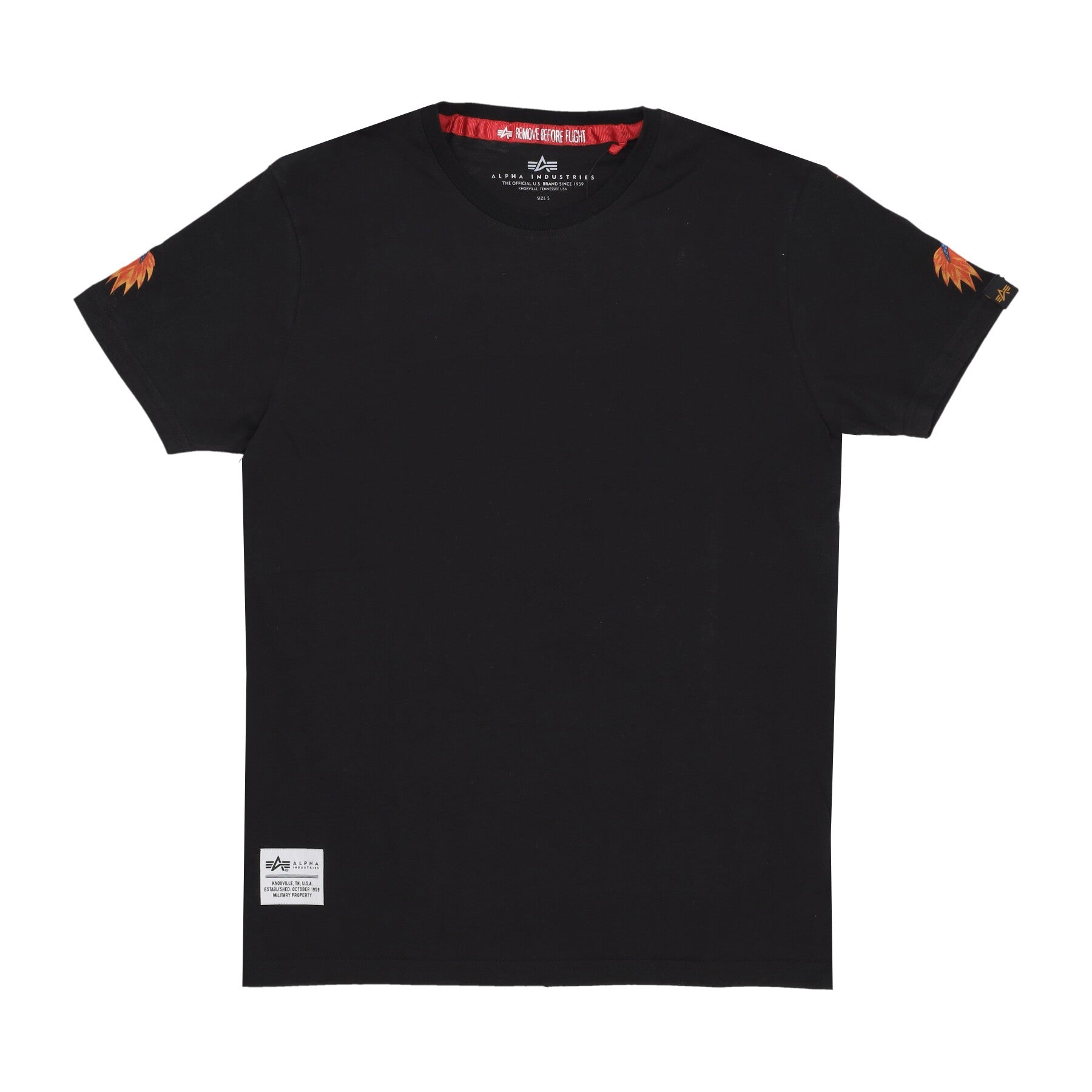 Dragon Emb Tee Men's T-Shirt Black