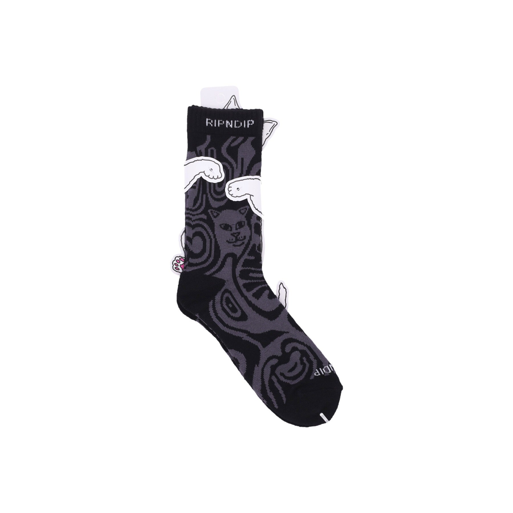 Ripndip, Calza Media Uomo Hypnotic Socks, Black