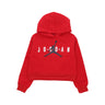 Jordan, Felpa Cappuccio Ragazza Jumpman Sustainable Hoodie, Gym Red