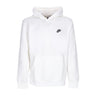 Nike, Felpa Leggera Cappuccio Uomo Sportswear Club Hoodie, White/white/black