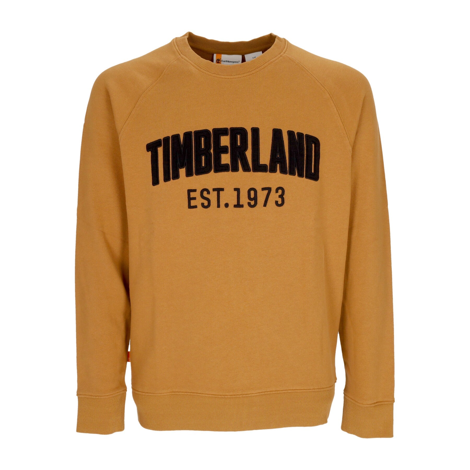 Timberland, Felpa Leggera Girocollo Uomo Modern Wash Brand Sweat, Wheat Boot