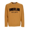 Timberland, Felpa Leggera Girocollo Uomo Modern Wash Brand Sweat, Wheat Boot