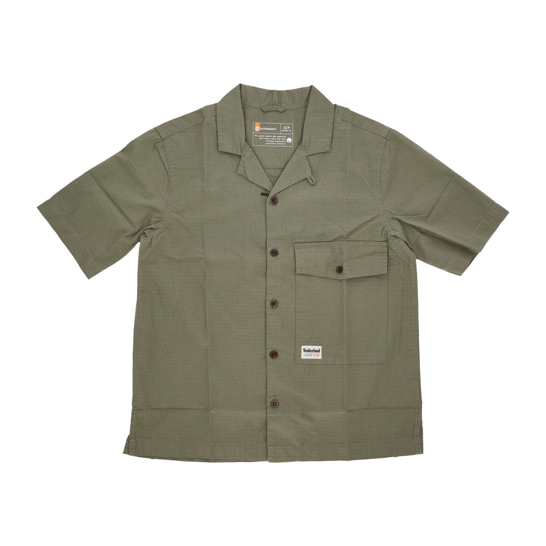 Timberland, Camicia Manica Corta Uomo Wf Roc Shop Shirt, Cassel Earth