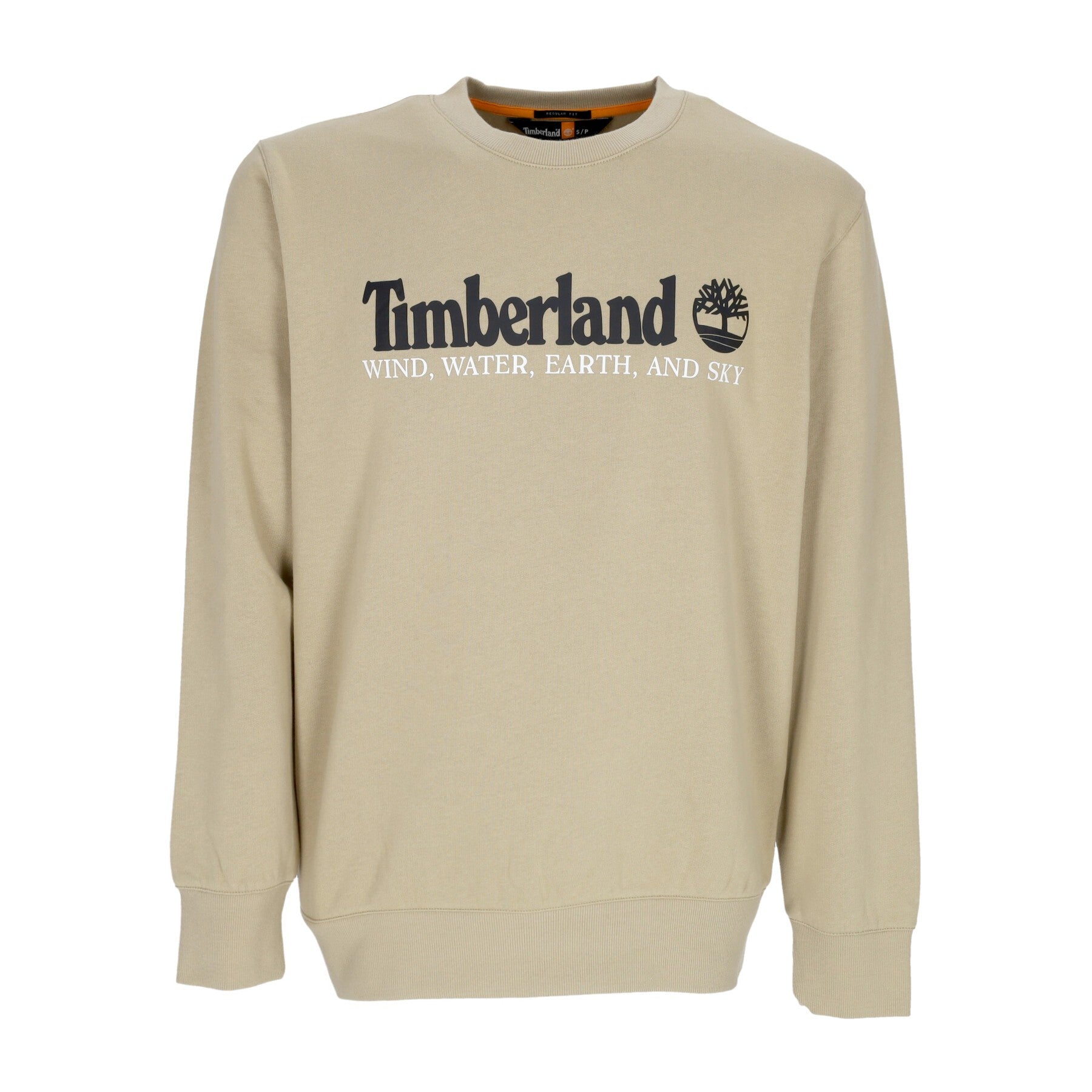 Timberland, Felpa Girocollo Uomo Wwes Crew Neck Bb, Lemon Pepper