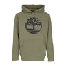Timberland, Felpa Cappuccio Uomo Tree Logo Hoodie, Cassel Earth/black