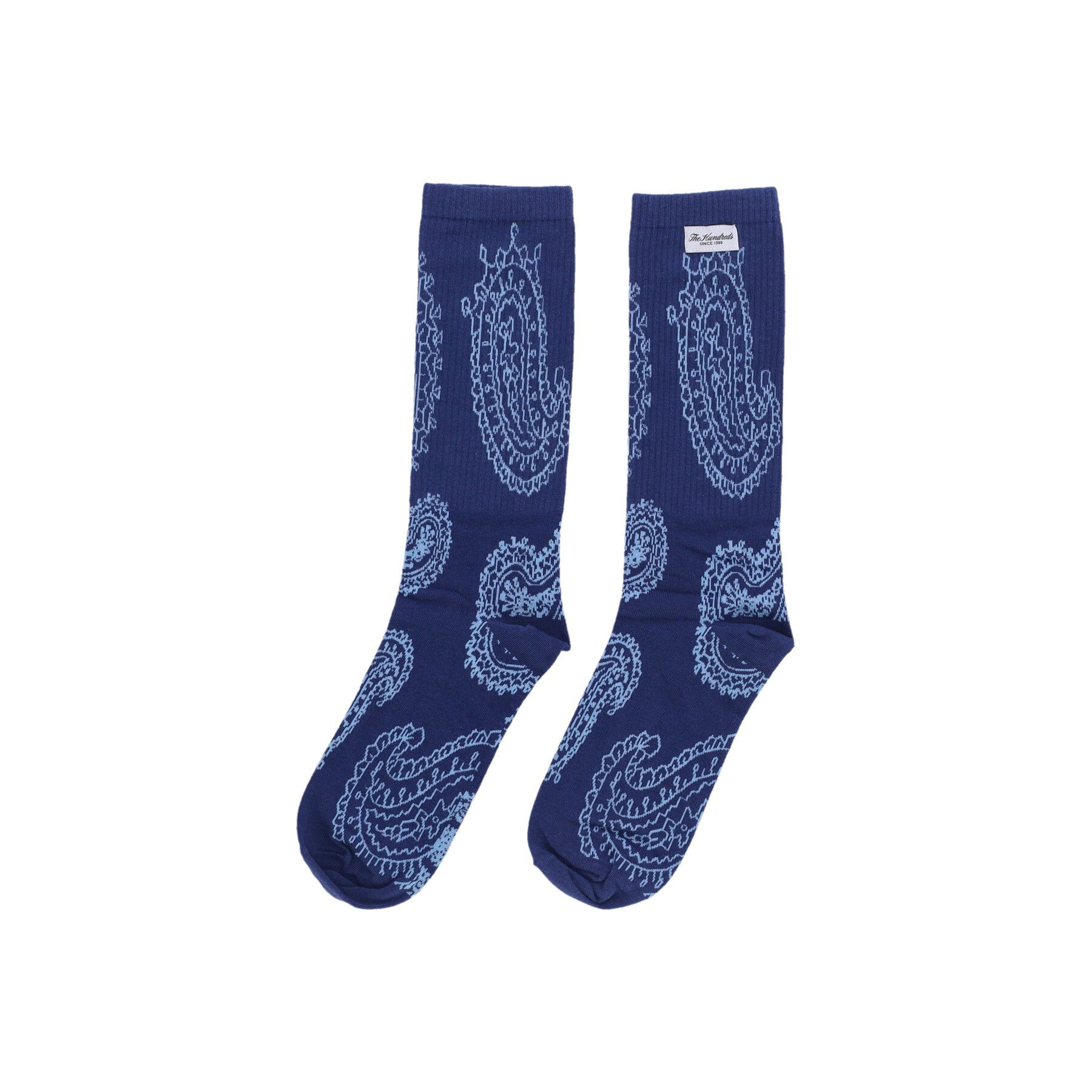The Hundreds, Calza Media Uomo Paisley Socks, Navy