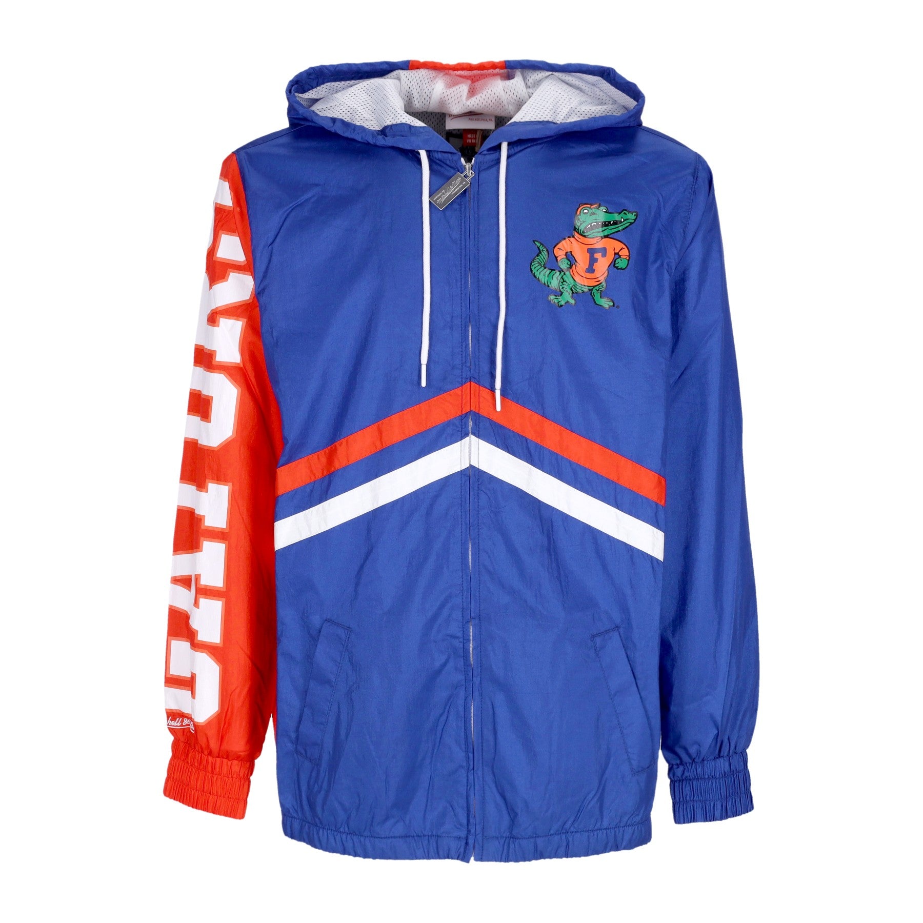 Mitchell & Ness, Giacca A Vento Uomo Ncaa Undeniable Full Zip Windbreaker Flogat, Royal