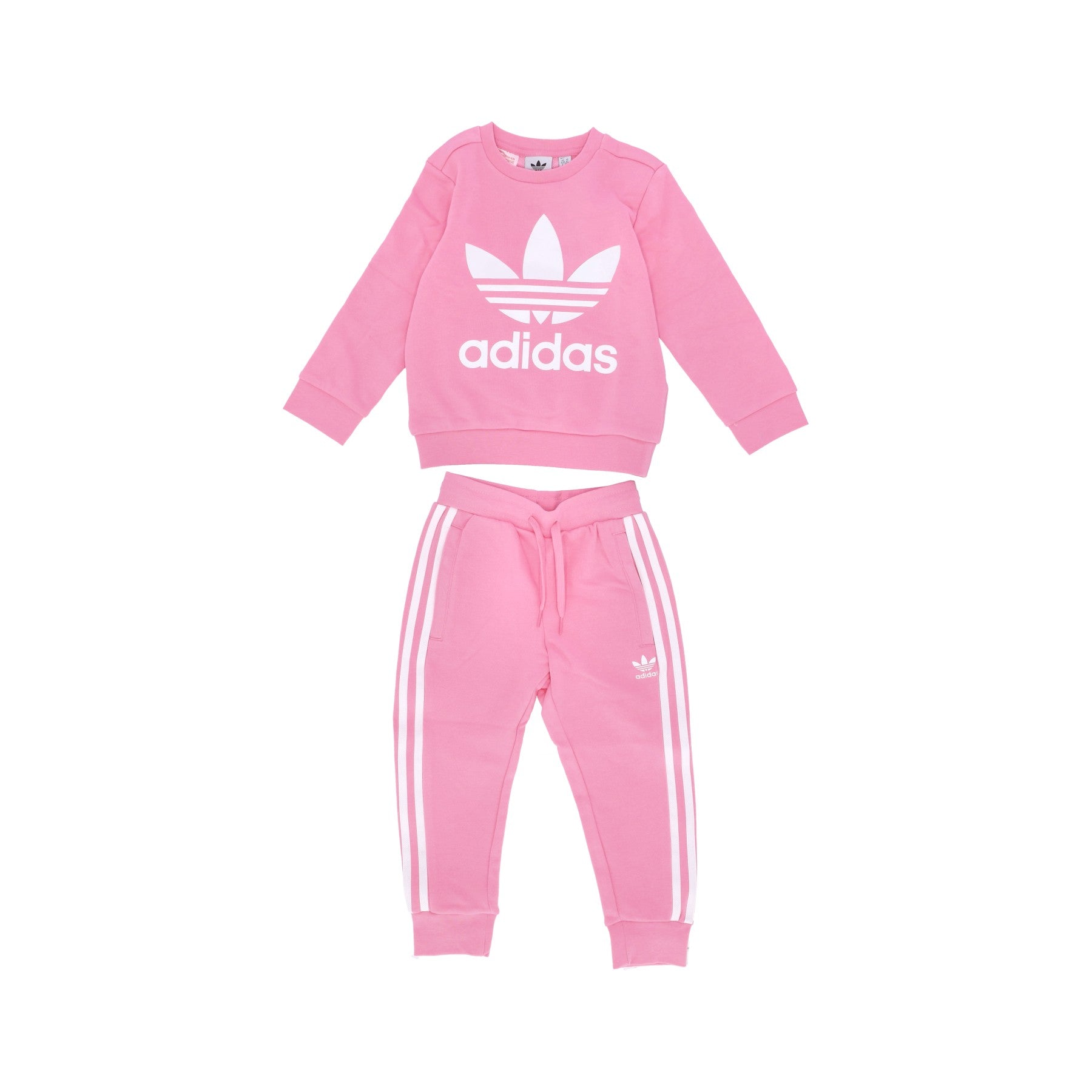 Adidas, Completo Tuta Bambina Crew Set, Bliss Pink