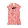 Vans, Vestito Ragazza Rose Tie Dye Tee Dress, Cyclamen
