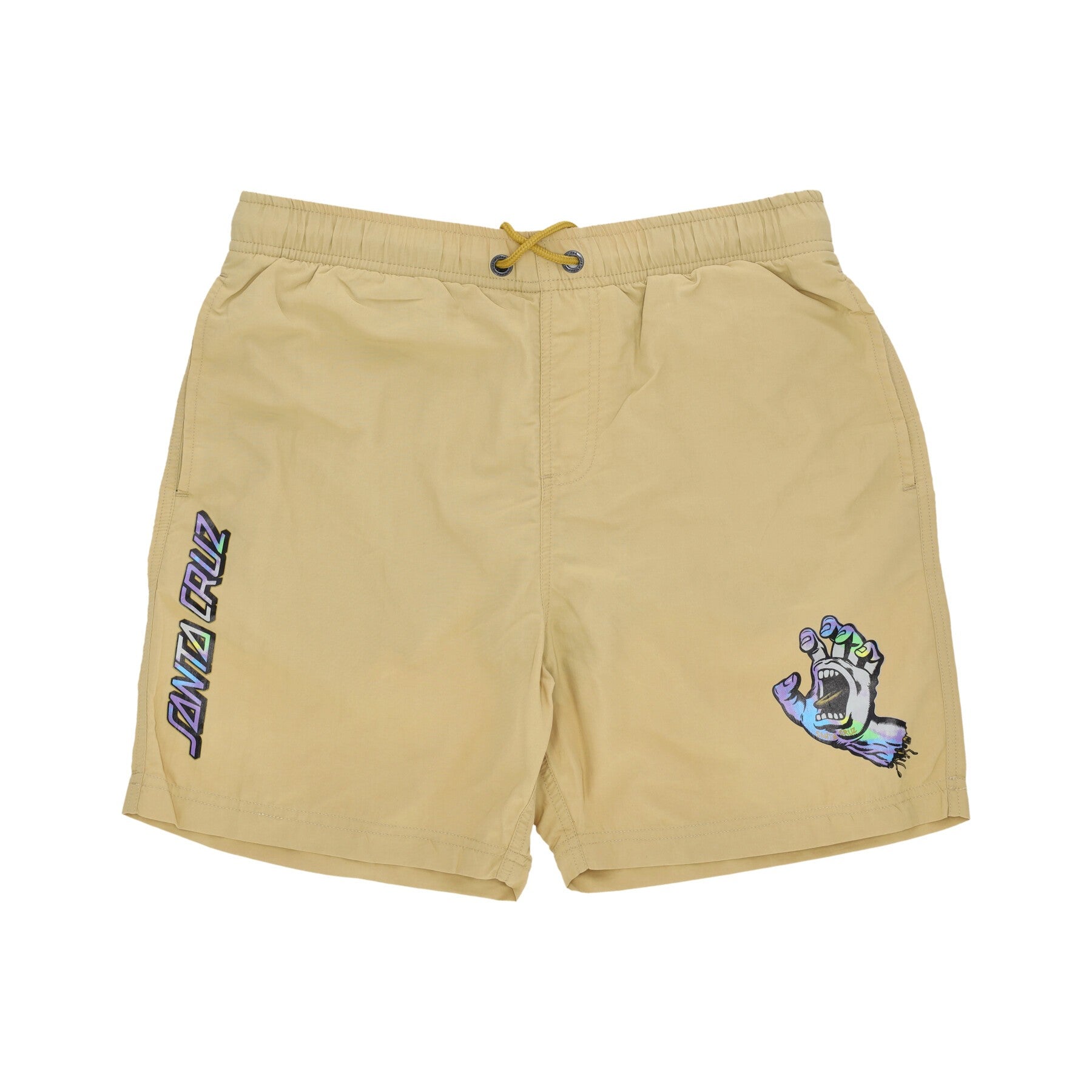 Santa Cruz, Costume Pantaloncino Uomo Holo Hand Swimshort, Parchment Holo