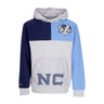 Mitchell & Ness, Felpa Cappuccio Uomo Ncaa Tie Breaker Fleece Hoodie Unchee, Grey Heather/navy