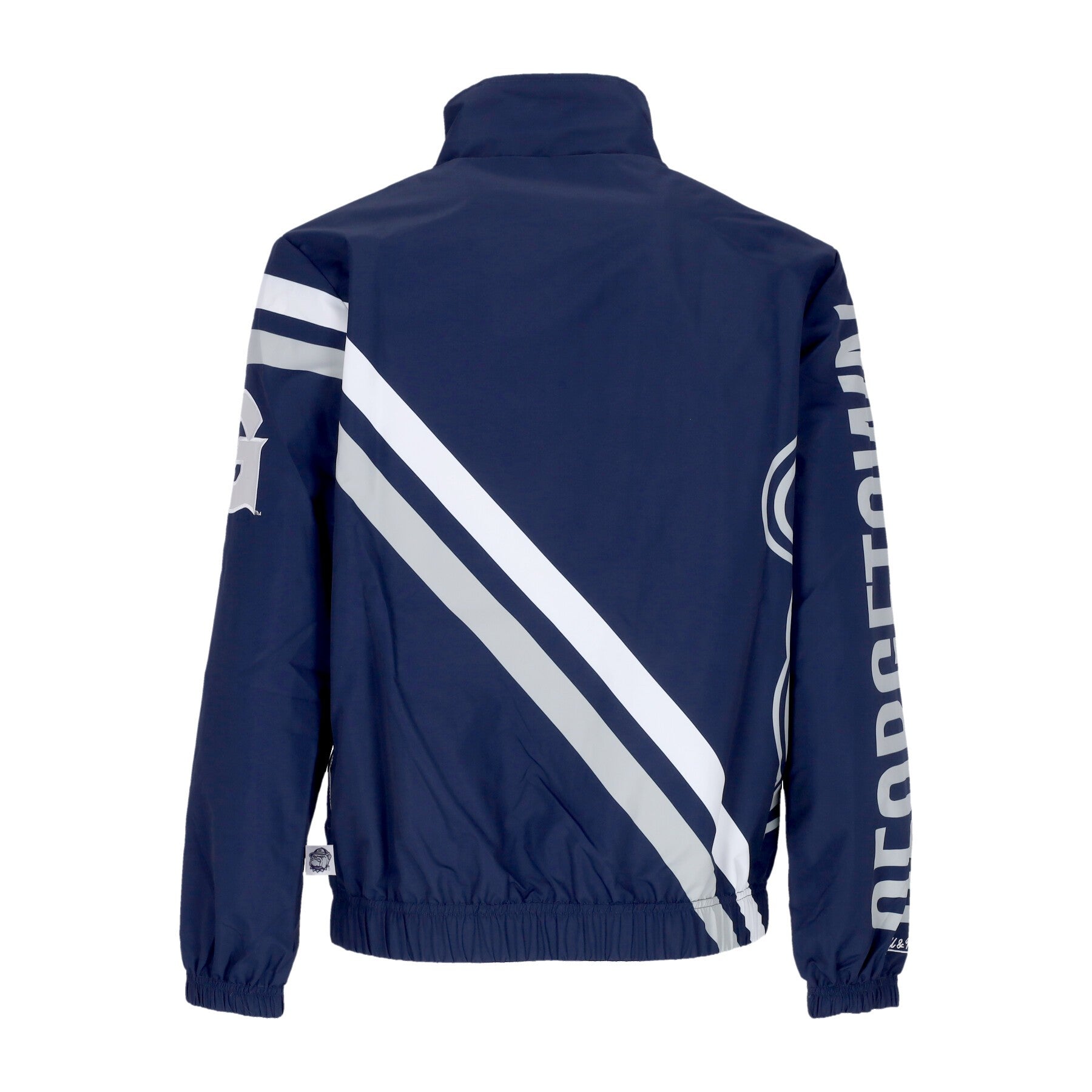 Mitchell & Ness, Giacca A Vento Uomo Ncaa Exploded Logo Warm Up Jacket Geohoy, 
