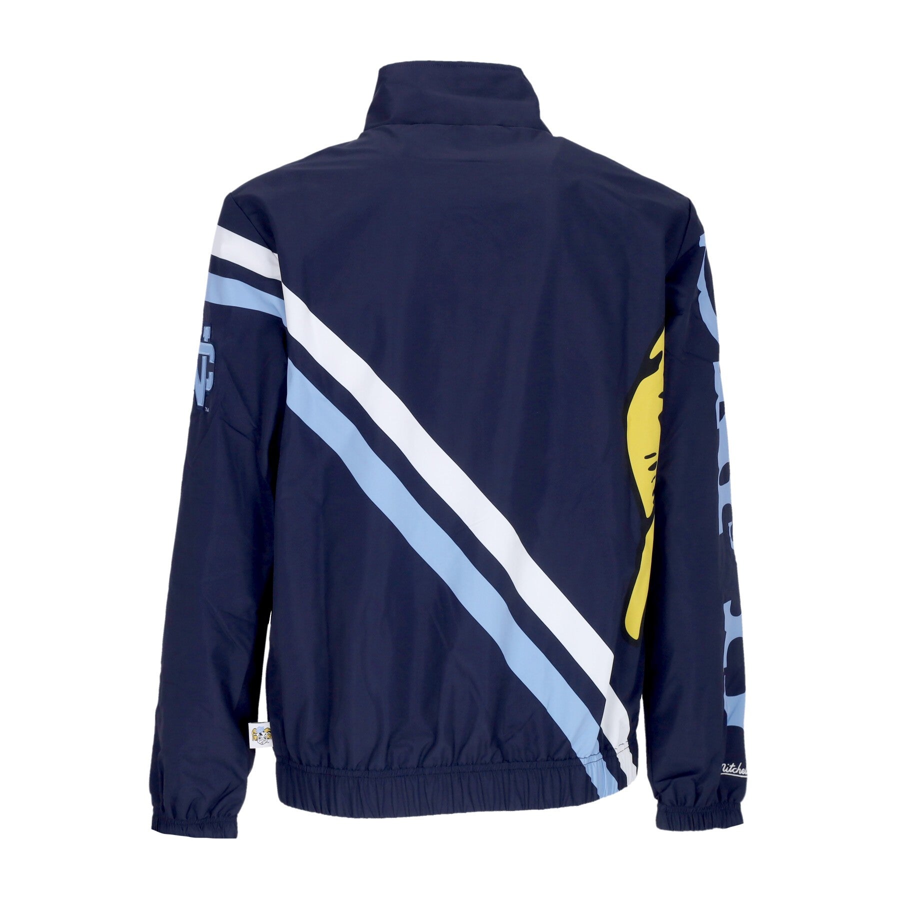 Mitchell & Ness, Giacca A Vento Uomo Ncaa Exploded Logo Warm Up Jacket Unchee, 