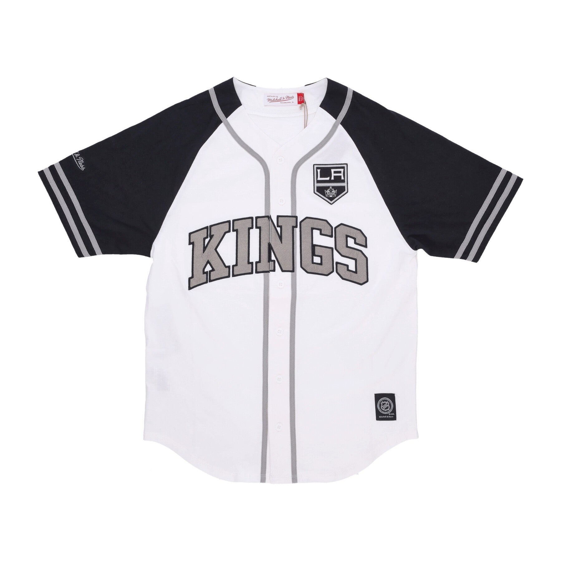 Mitchell & Ness, Casacca Bottoni Uomo Nhl Practice Day Button Front Jersey Loskin, White