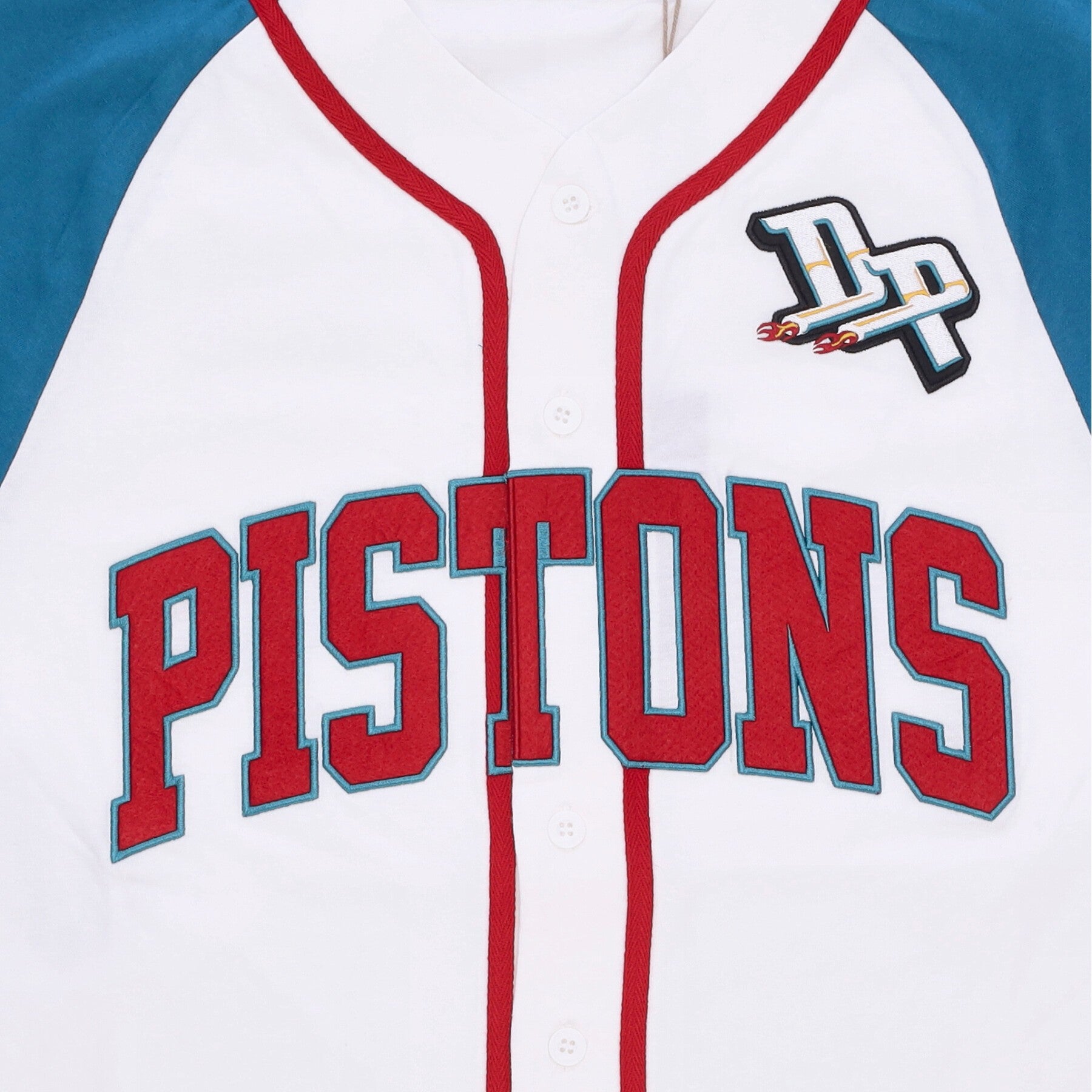 Mitchell & Ness, Casacca Bottoni Uomo Nba Practice Day Button Front Jersey Hardwood Classics Detpis, 