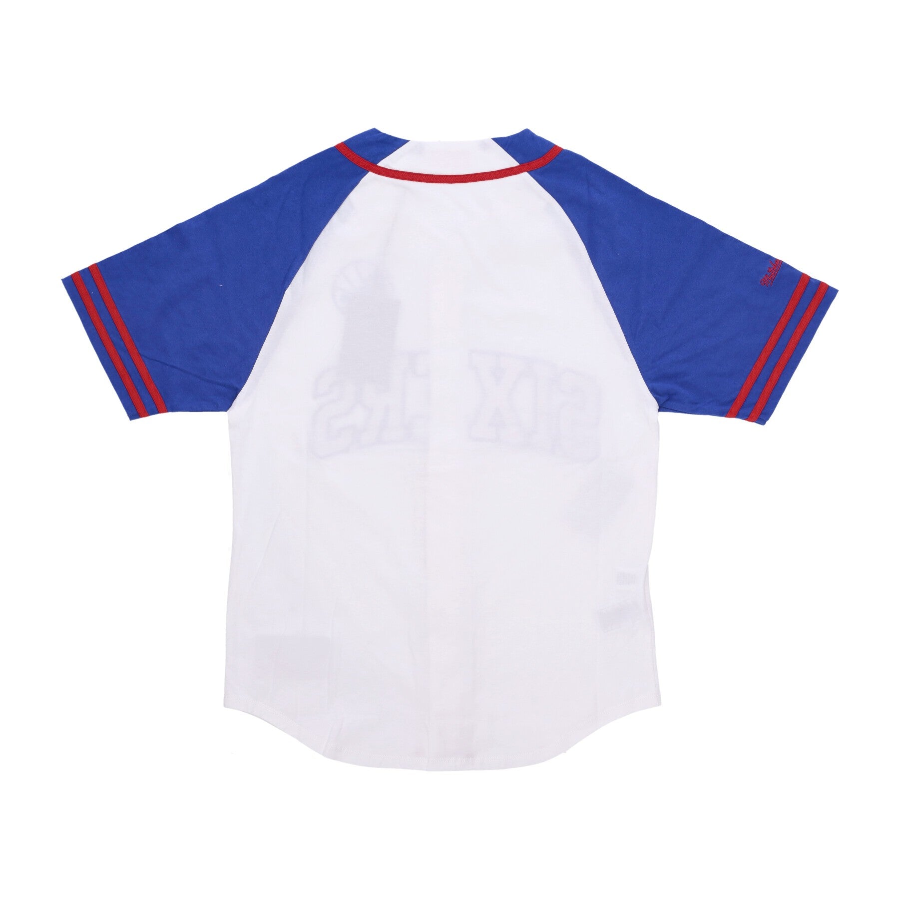 Mitchell & Ness, Casacca Bottoni Uomo Nba Practice Day Button Front Jersey Hardwood Classics Phi76e, 