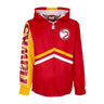Mitchell & Ness, Giacca A Vento Uomo Nba Undeniable Full Zip Windbreaker Hardwood Classics Atlhaw, Red/yellow