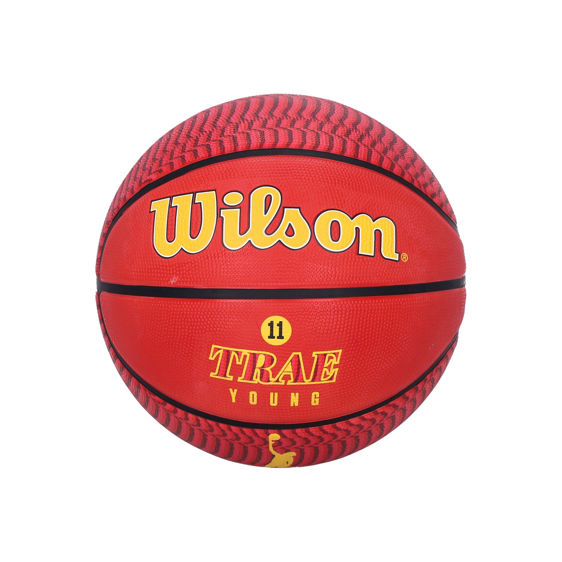 Wilson Team, Pallone Uomo Nba Trae Young Icon Outdoor Basketball Size 7, Red