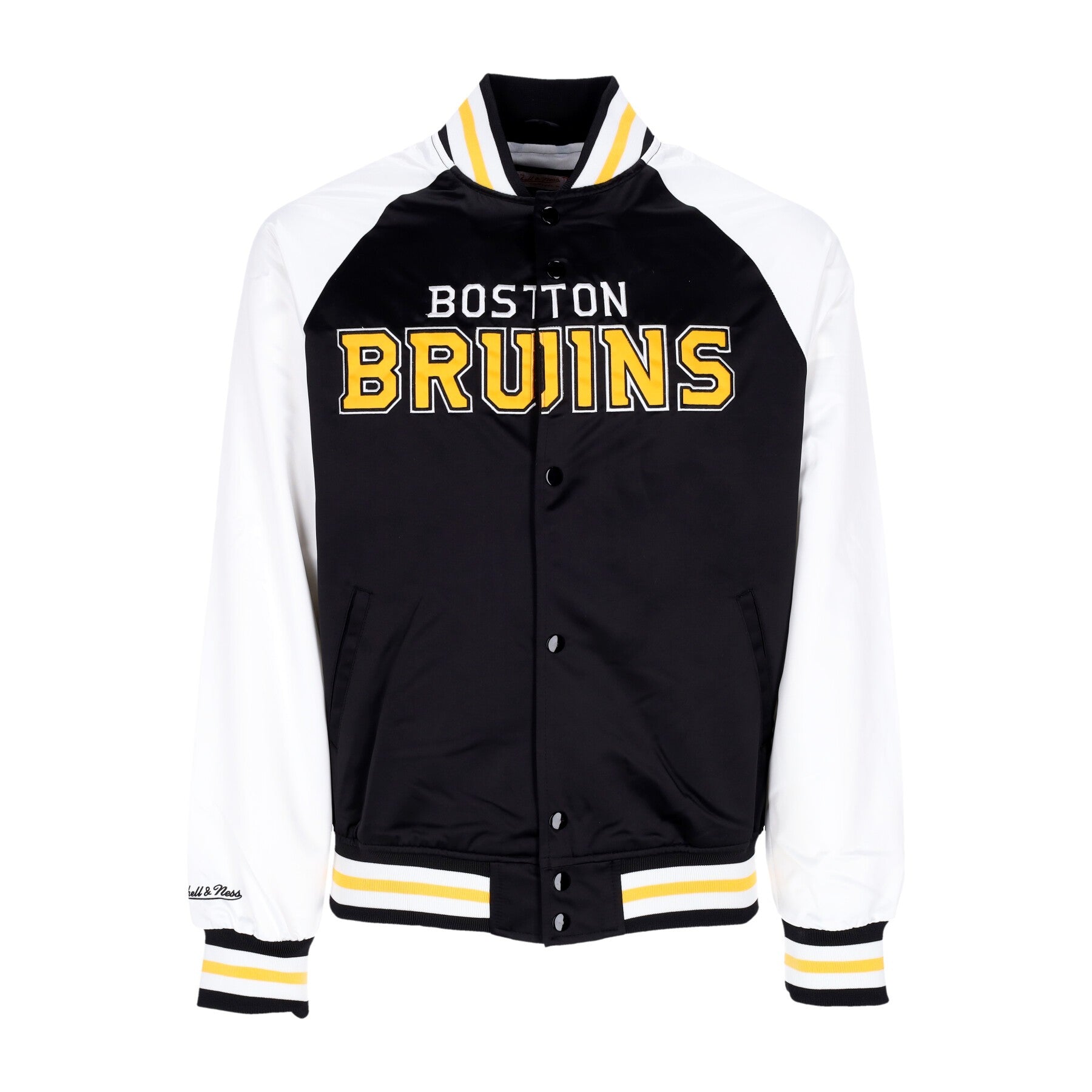 Chaqueta de bombardero Hombre NHL Primetime LW Satin Jacket Bosbru Negro