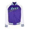 Mitchell & Ness, Giubbotto Bomber Uomo Nba Primetime Lw Satin Jacket Hardwood Classics Utajaz, Purple