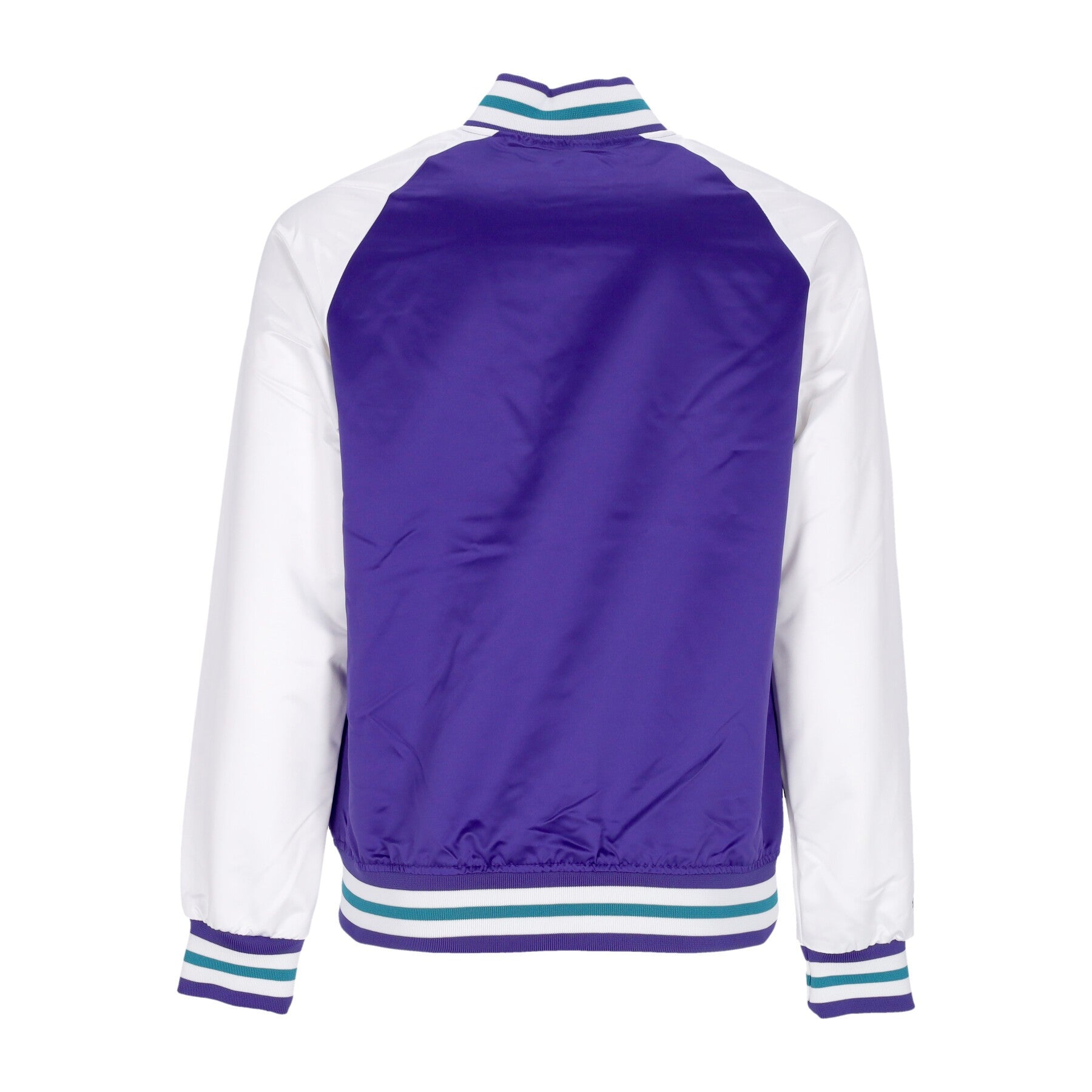 Mitchell & Ness, Giubbotto Bomber Uomo Nba Primetime Lw Satin Jacket Hardwood Classics Utajaz, 