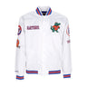 Mitchell & Ness, Giubbotto Bomber Uomo Ncaa Hometown Lw Satin Jacket Flogat, White