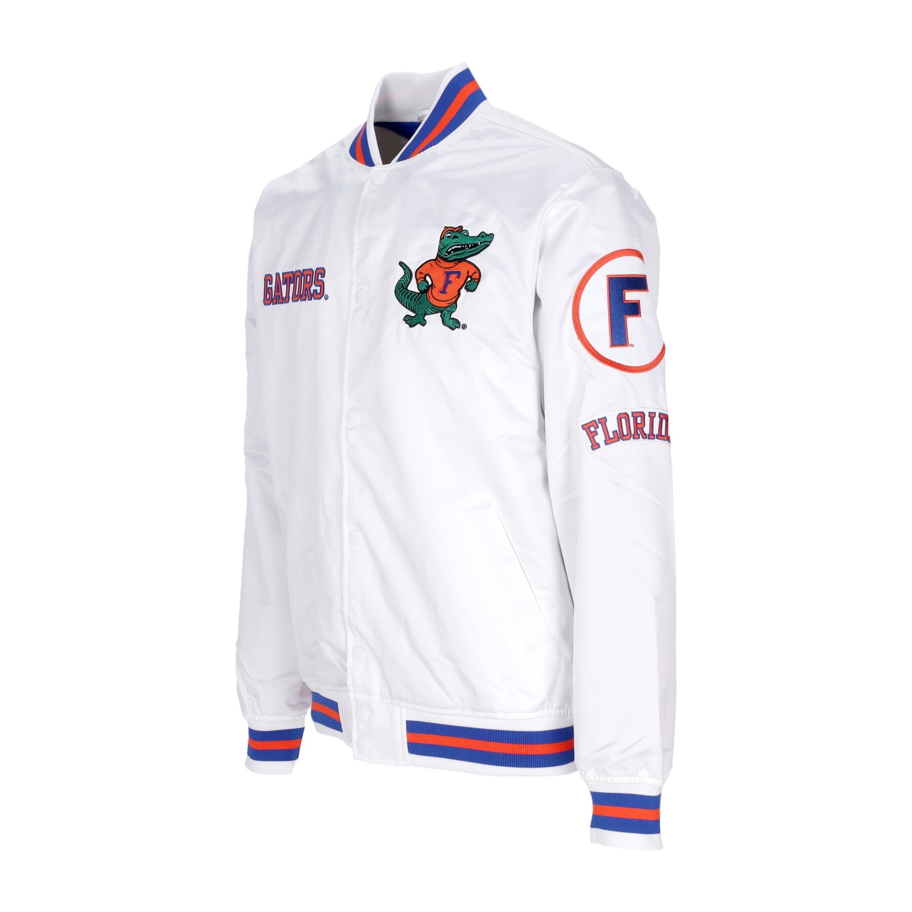 Mitchell & Ness, Giubbotto Bomber Uomo Ncaa Hometown Lw Satin Jacket Flogat, 