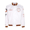 Mitchell & Ness, Giubbotto Bomber Uomo Ncaa Hometown Lw Satin Jacket Texlon, White