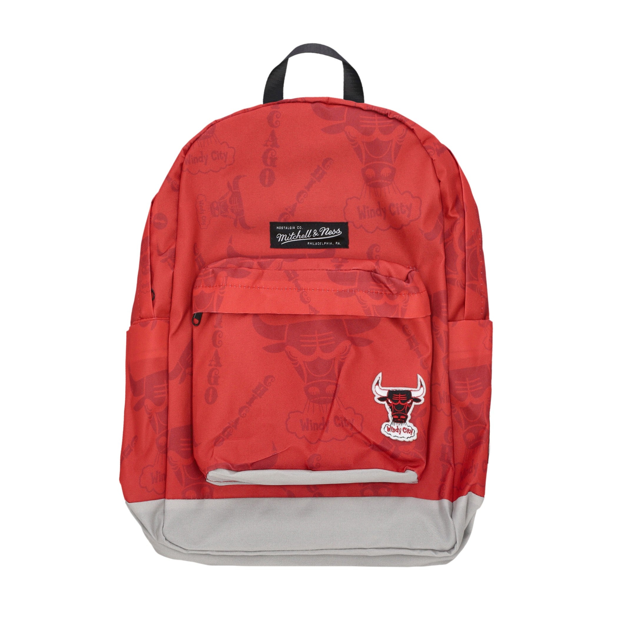 Mitchell & Ness, Zaino Uomo Nba Team Logo Backpack Hardwood Classics Chibul, Red