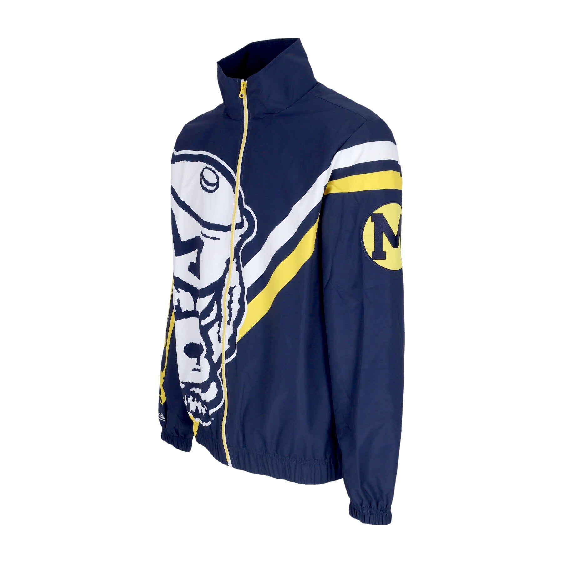 Mitchell & Ness, Giacca A Vento Uomo Ncaa Exploded Logo Warm Up Jacket Micwol, 