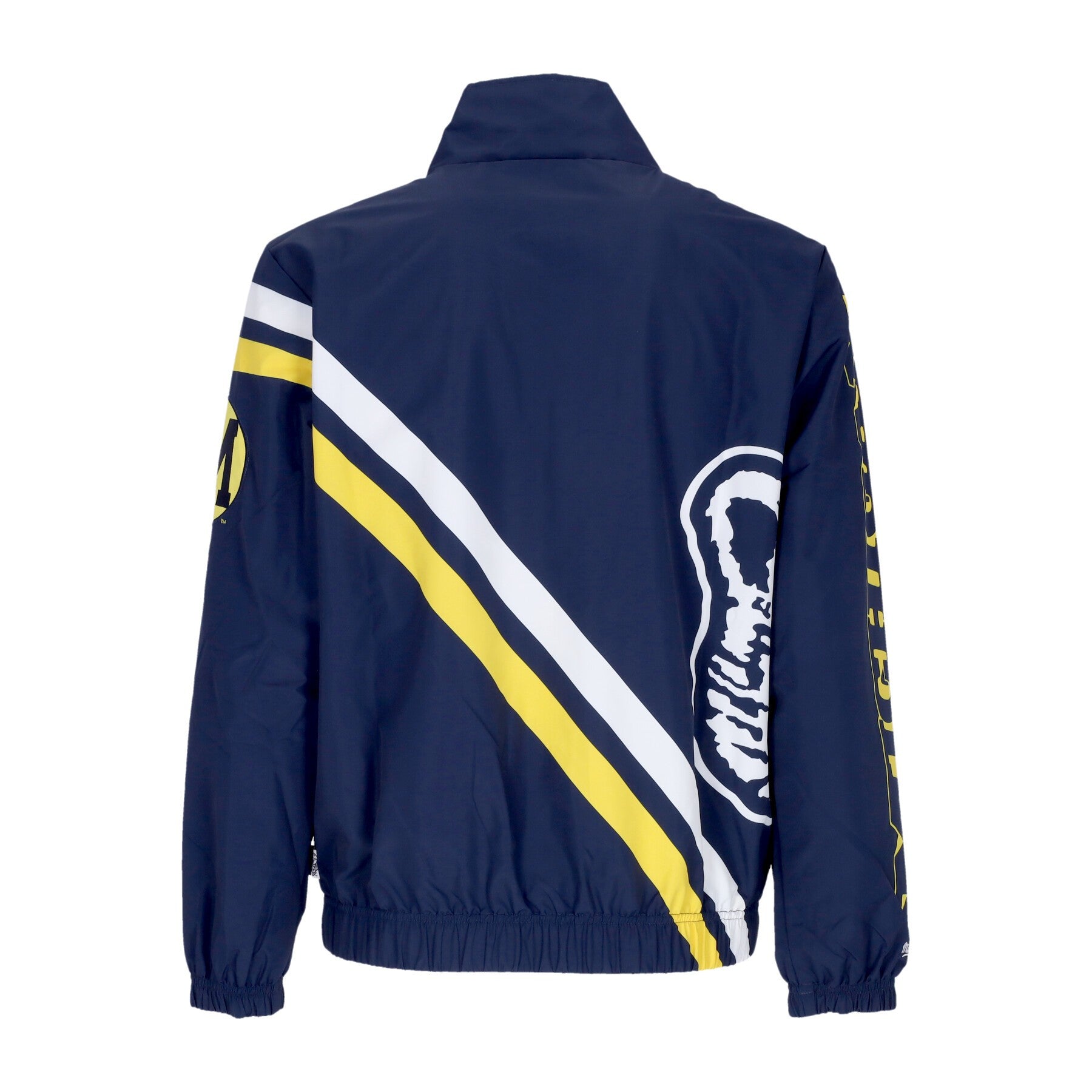 Mitchell & Ness, Giacca A Vento Uomo Ncaa Exploded Logo Warm Up Jacket Micwol, 