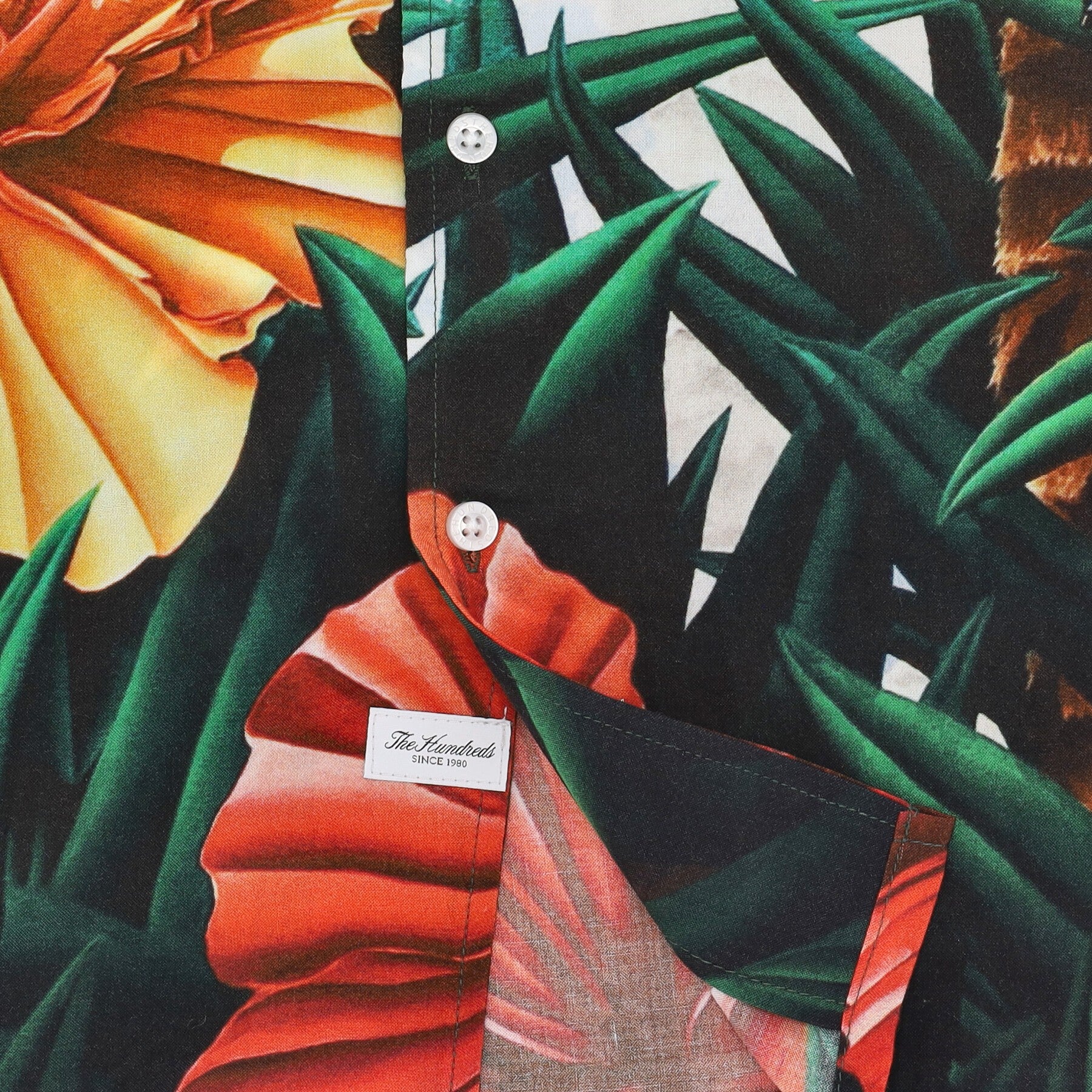 The Hundreds, Camicia Manica Corta Uomo Blooming Woven, 