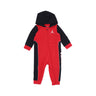Jordan, Tuta Intera Neonato Air Jordan 2 Hooded Coverall, Fire Red