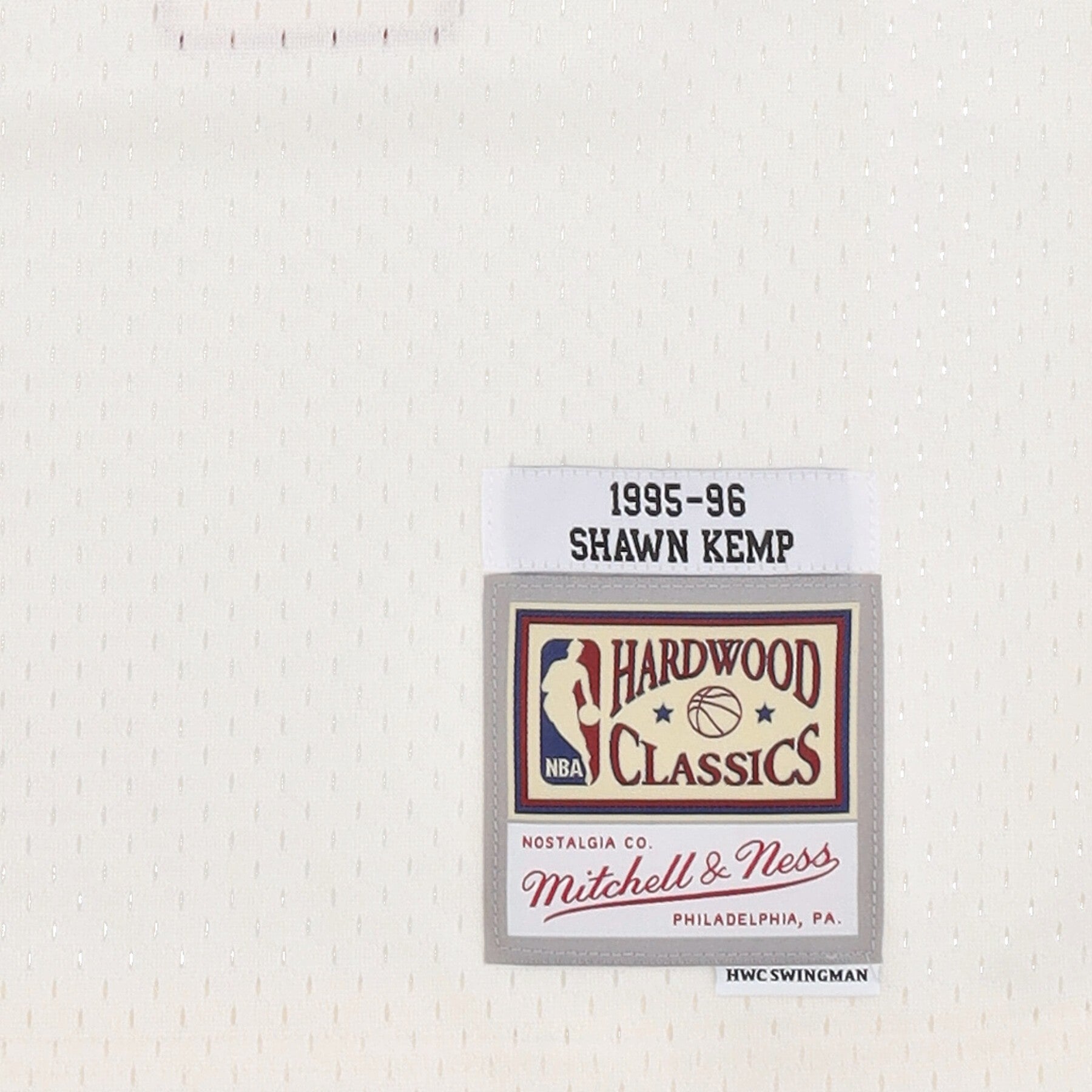 Mitchell & Ness, Canotta Basket Uomo Nba Off White Team Color Swingman Jersey Hardwood Classics 1995 No 40 Shawn Kemp Seasup, 