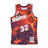 Mitchell & Ness, Canotta Basket Uomo Nba Ah Swingman Jersey 5.0 Hardwood Classics 1999 No 32 Jason Kidd Phosun, Orange/purple