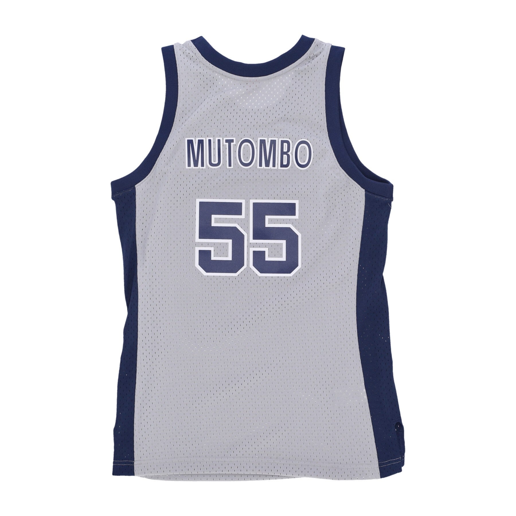 Men's Basketball Tank Top Ncaa Swingman Jersey No 55 Dikembe Mutombo Geohoy Chrome