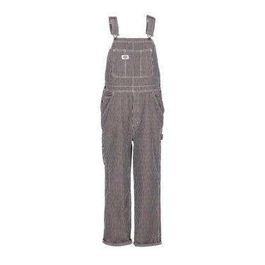 Men's Classic Hickory Stripe Dungarees In Brown Striped Denim
