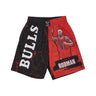 Mitchell & Ness, Pantaloncino Tipo Basket Uomo Nba Burst Mesh Short No 91 Dennis Rodman Chibul, Original Team Colors