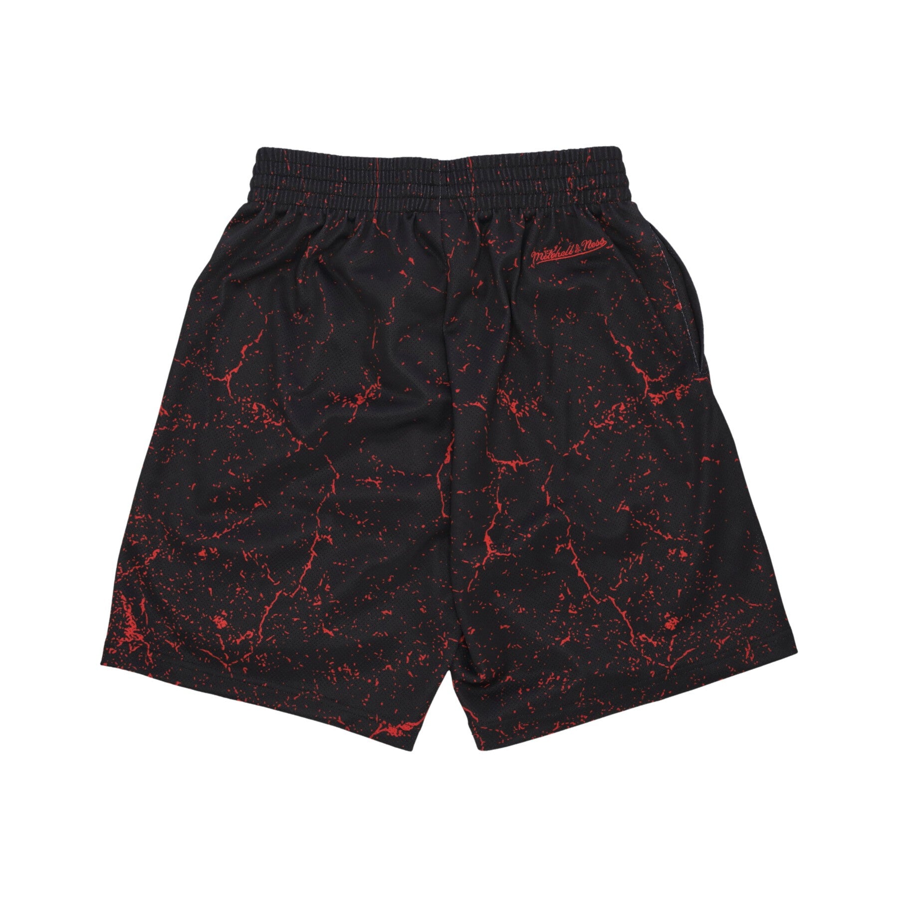 Mitchell & Ness, Pantaloncino Tipo Basket Uomo Nba Burst Mesh Short No 91 Dennis Rodman Chibul, 