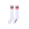 Dickies, Calza Media Uomo Lutak Socks, White/black/red